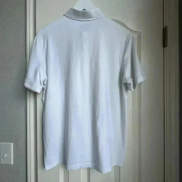 Calvin Klein White Golf Polo Shirt Men Smooth Soft Collared Size Medium - Picture 6 of 6